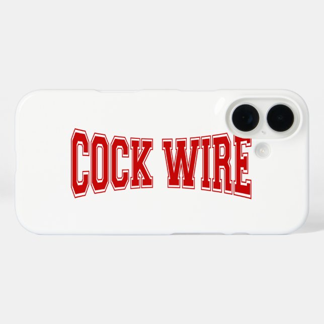 COCKWIRE Case-Mate iPhone CASE (Back (Horizontal))