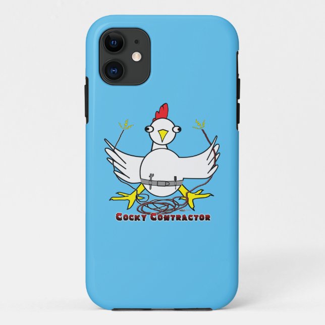 Cocky Contractor Case-Mate iPhone Case (Back)