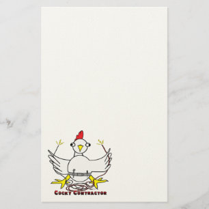 Cocky Contractor Stationery