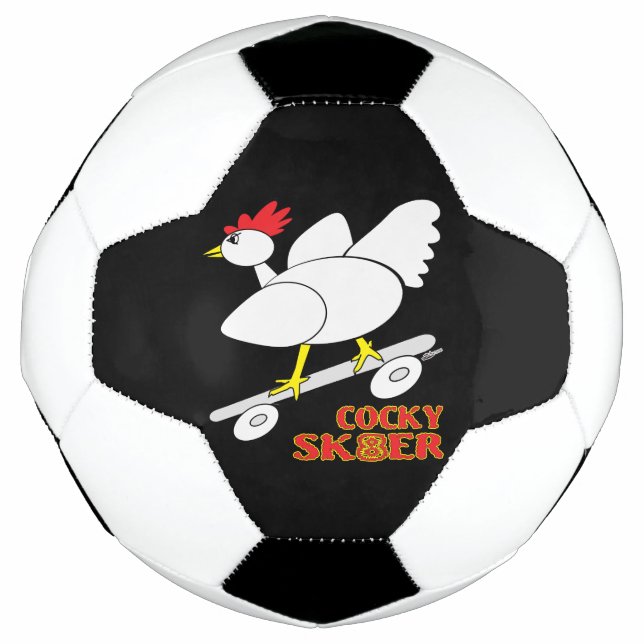 Cocky Skater Soccer Ball (Front)