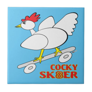 Cocky Skater Tile