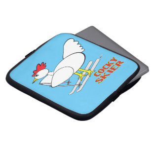 Cocky Skier Laptop Sleeve