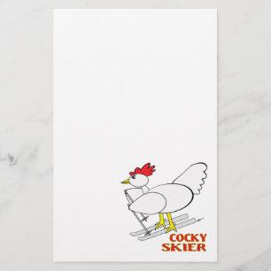 Cocky Skier Stationery