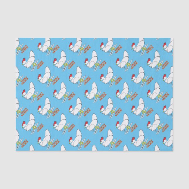 Cocky Skier Tissue Paper (Front)