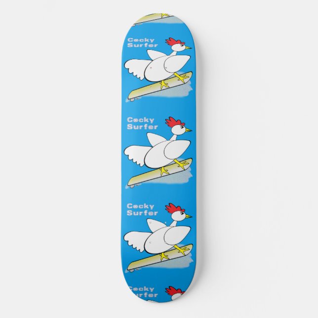 Cocky Surfer Skateboard (Front)