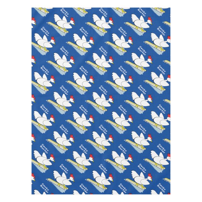 Cocky Surfer Tablecloth (Front)