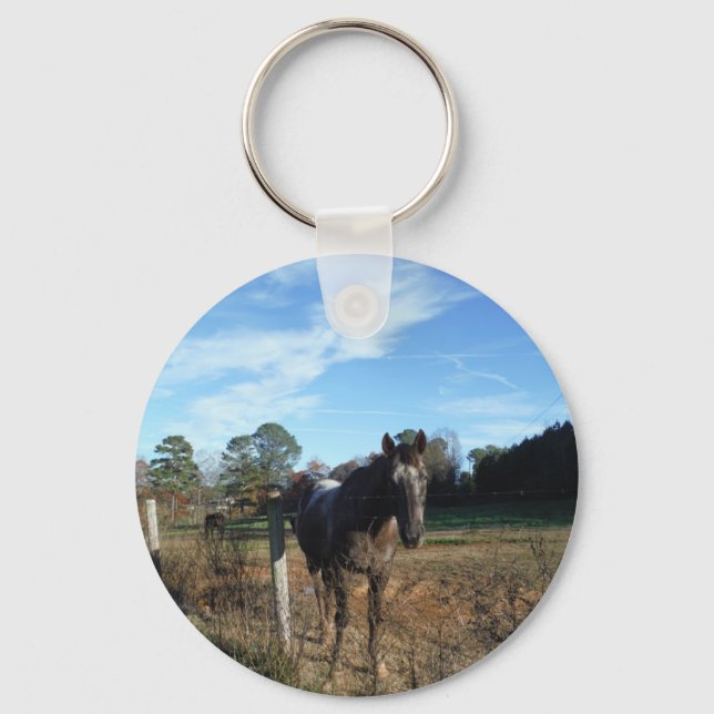 Coco and Cream brown horse Keychain (Front)