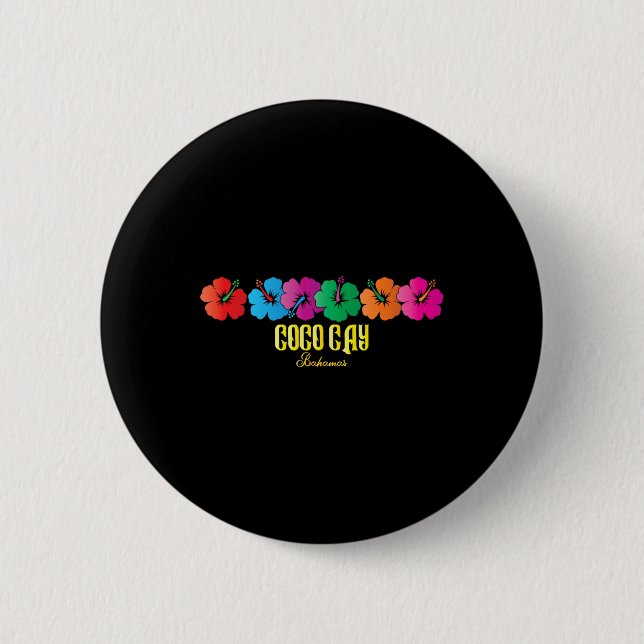 Coco Cay Bahamas Souvenirs Family Vacation Cruise  2 Inch Round Button (Front)