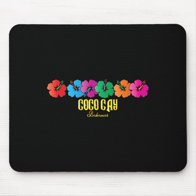 Coco Cay Bahamas Souvenirs Family Vacation Cruise  Mouse Pad (Front)