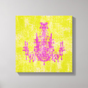 Coco Chandelier ~ CHANGE COLOR 12x12 .75" Thick Canvas Print
