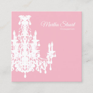 Coco Chandelier CHANGE COLOR - Square Business Card