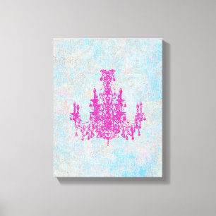 Coco Chandelier CHANGE COLOR ~ Wrapped Canvas .75"