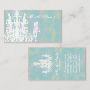 Coco Chandelier COLOR / PAPER / SHAPE OPTIONS - Business Card