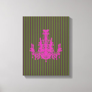 Coco Chandelier COLOR & SIZE OPTIONS - Canvas Print
