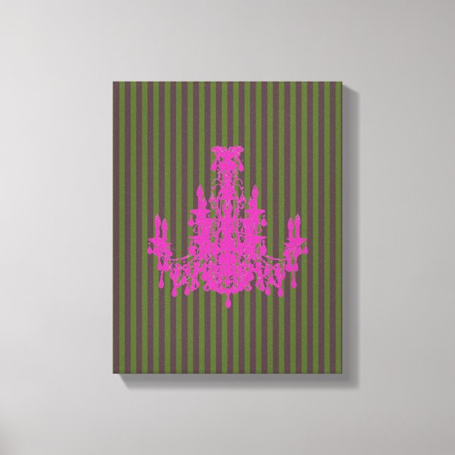 Coco Chandelier COLOR & SIZE OPTIONS - Canvas Print (Front)