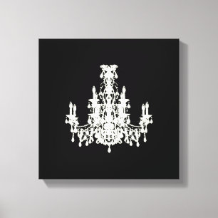 Coco Chandelier COLOR / SIZE / STYLE OPTIONS - Canvas Print