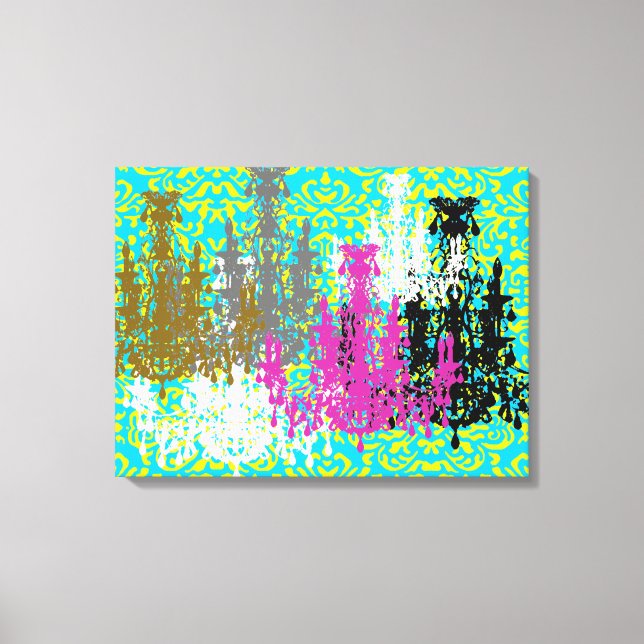 Coco Chandeliers ~ Wrapped Canvas .75" Thick (Front)