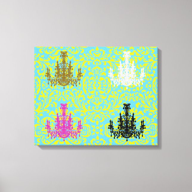 Coco Chandeliers ~ Wrapped Canvas .75" Thick (Front)