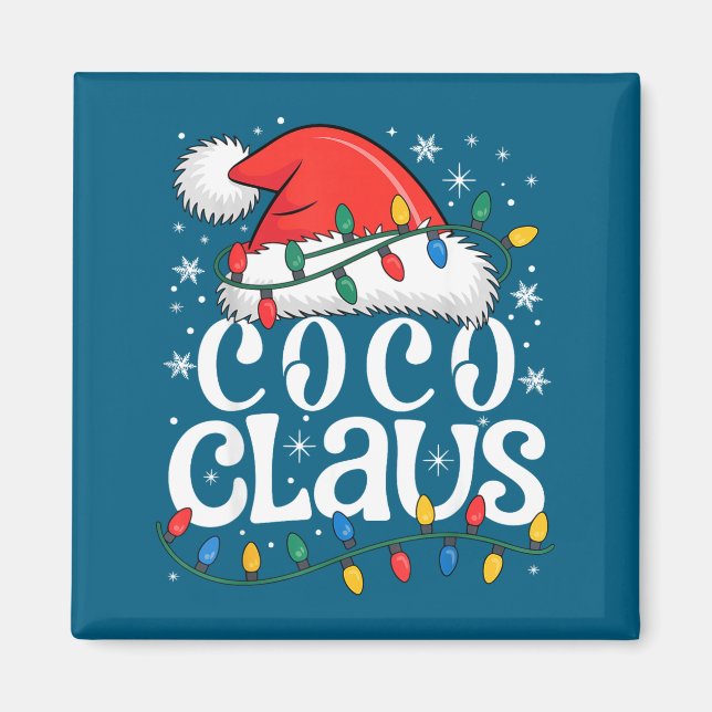 Coco Claus Funny Xmas Christmas Grandma Holiday St Magnet (Front)