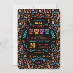 Coco Colourful Baby Shower Invitation
