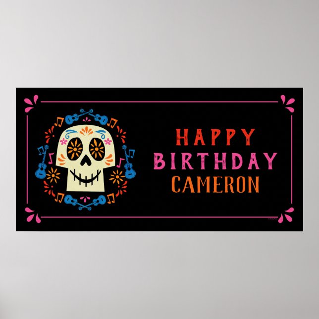 Coco Colourful Birthday Fiesta Poster (Front)