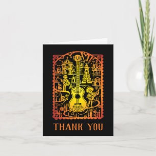Coco Colourful Birthday Fiesta Thank You Card