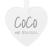 CoCo Date d'établissement Acrylique personnalisée