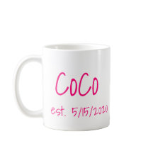 CoCo Established Date Coffee Mug