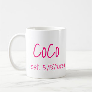 CoCo Established Date Coffee Mug