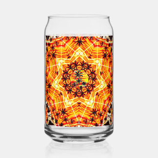 Coco Palm Star  Can Glass