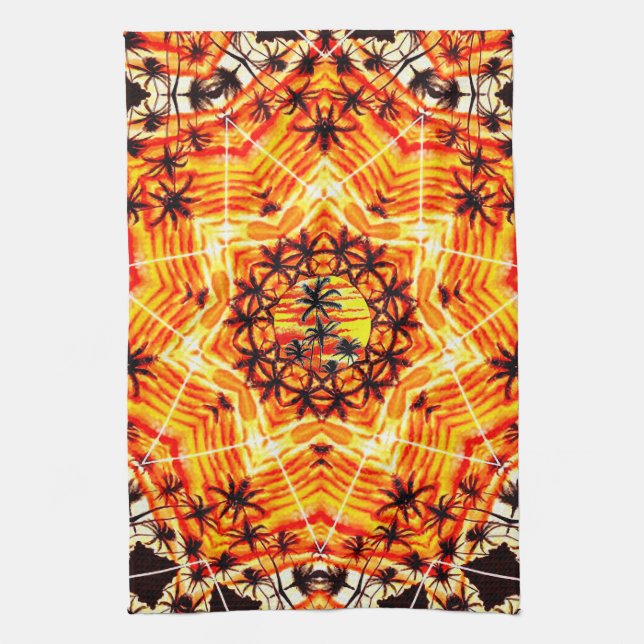 Coco Palm Star  Kitchen Towel (Vertical)