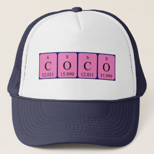Coco periodic table name hat