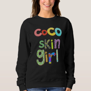 Coco Skin Girl African American Mixed Race Black Q Sweatshirt