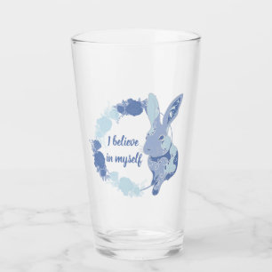 Coco the Bunny Sticker “I Believe in Myself” Blue  Glass