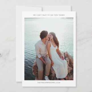 COCO Watercolor Palm Leaf Wedding Invitation