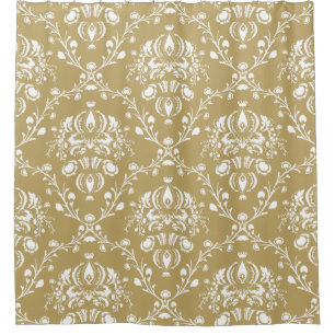 Cocoa and Cream Damask