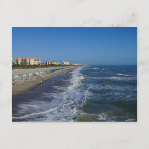 Cocoa Beach Coastline Postcard