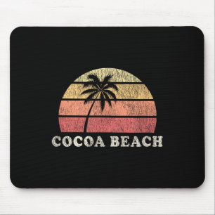 Cocoa Beach Fl Vintage 70s Retro Throwback Design Mouse Pad