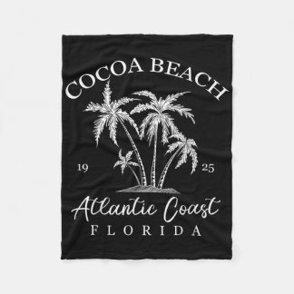 Cocoa Beach, Florida Beach Design Tribal Turtle Gi Fleece Blanket