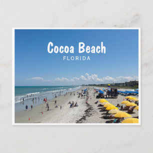Cocoa Beach, Florida beach scene photo Postcard