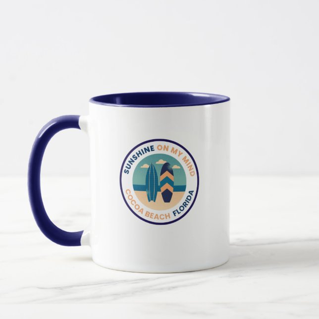  Cocoa Beach Florida Coffee Mug (Left)