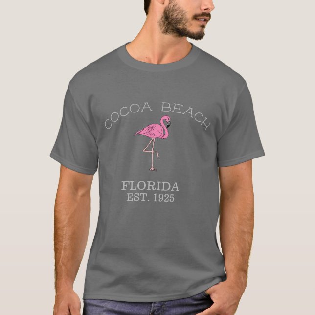 Cocoa Beach Florida, Flamingo T-Shirt (Front)
