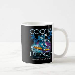 Cocoa Beach Florida Gateway To Space Surfing Astro Coffee Mug