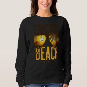Cocoa Beach Florida Palm Trees Retro Souvenir Coco Sweatshirt