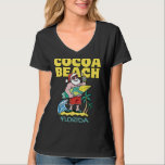 COCOA BEACH FLORIDA Santa Christmas Surfing T-Shirt<br><div class="desc">COCOA BEACH FLORIDA Santa Christmas Surfing</div>
