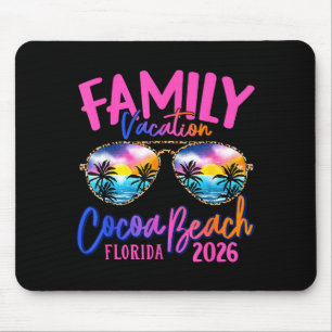 Cocoa Beach Florida Vacation 2026 Matching Family Mouse Pad