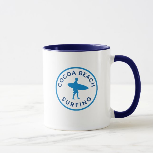 Cocoa Beach Surfing Coffee Mug (Droite)