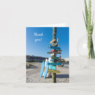 Cocoa Beach Tiki Totem Carte de remerciements