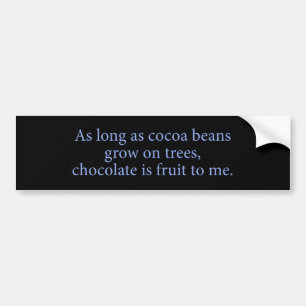 Cocoa Beans Fruit Bumper Sticker