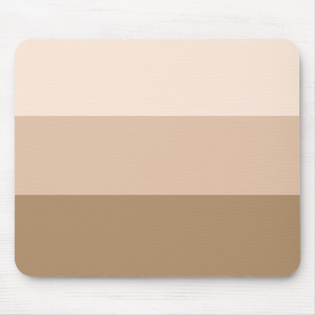 Cocoa Brown Ombre Striped Mouse Pad (Front)